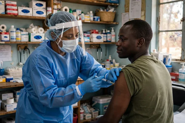 Ebola outbreak vaccine trial in Congo