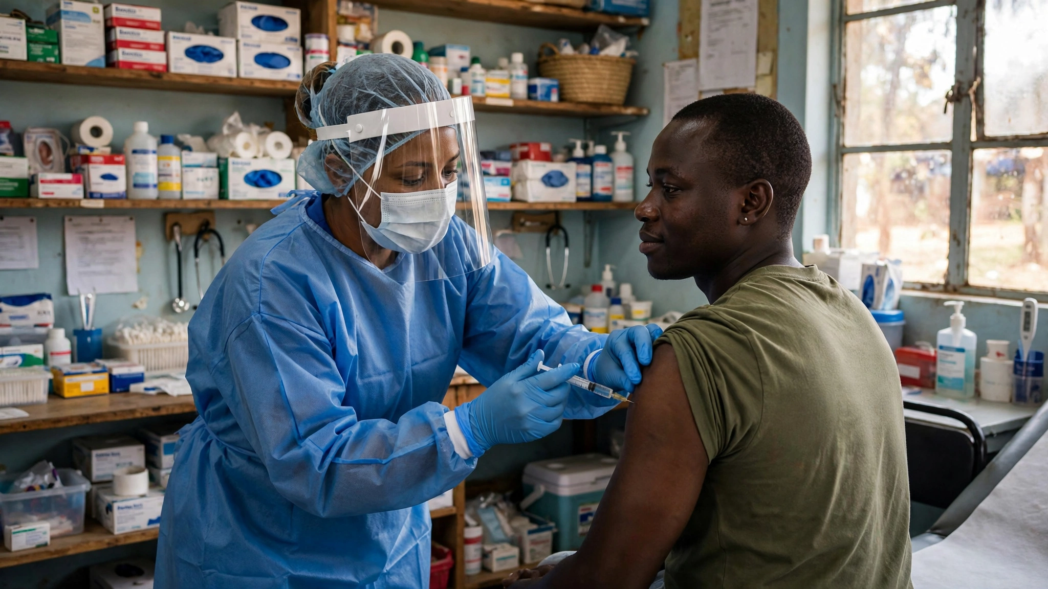 Ebola outbreak vaccine trial in Congo