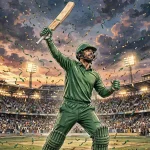 Pakistan vs Sri Lanka final result — Pakistan celebrate winning the ODI tri-series final at Gaddafi Stadium Lahore